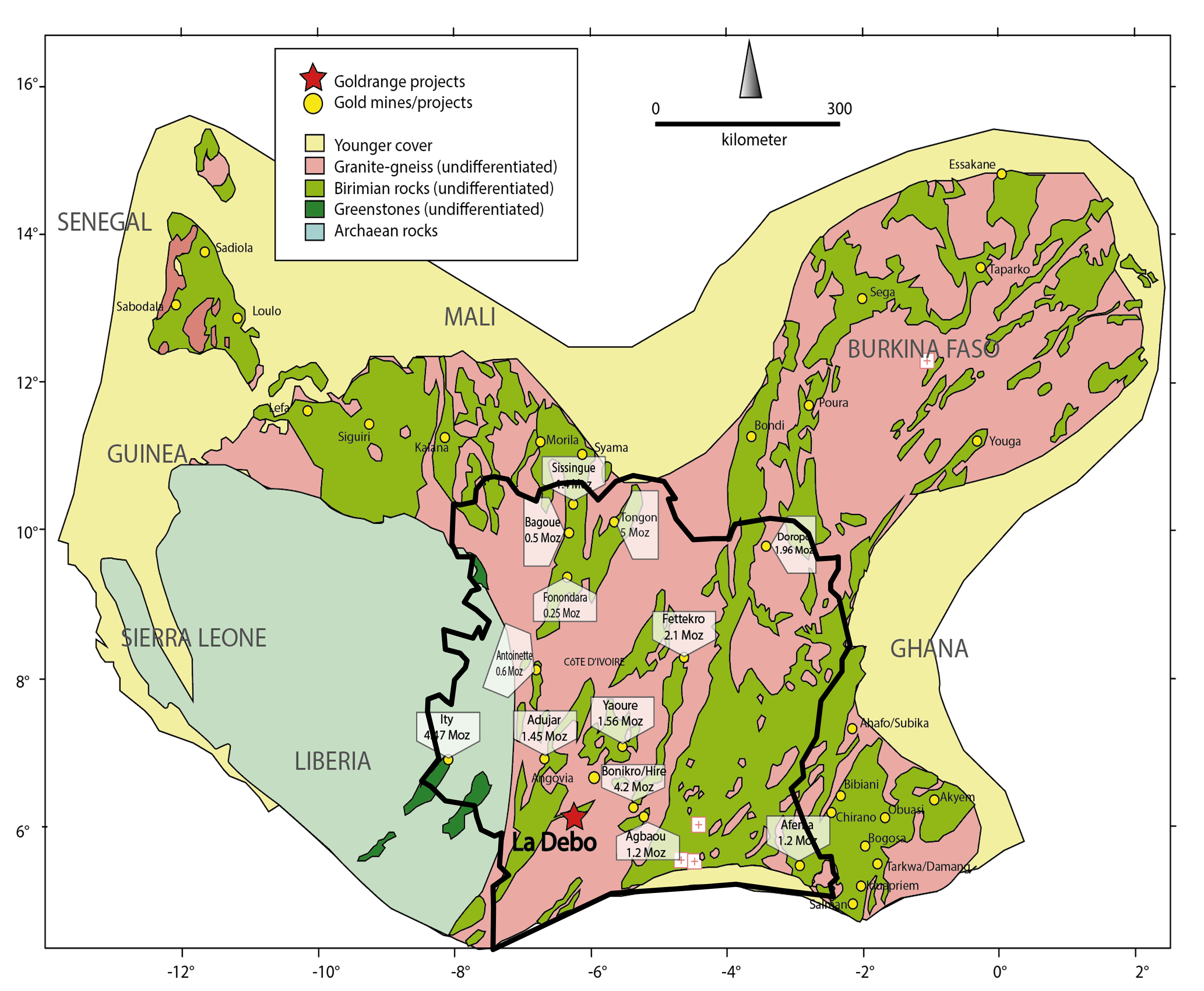 West Africa Geology Map